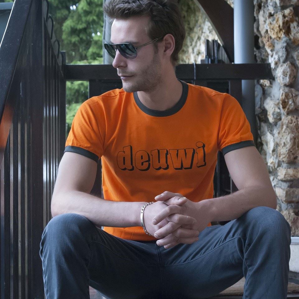 deuwi tee shirt orange edition